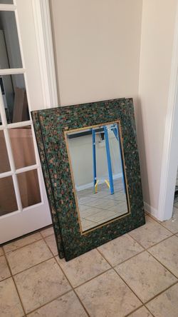 Bathroom mosaic mirror