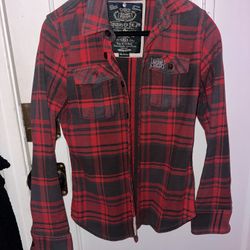 Flannel Jacket By Superdry MEDIUM