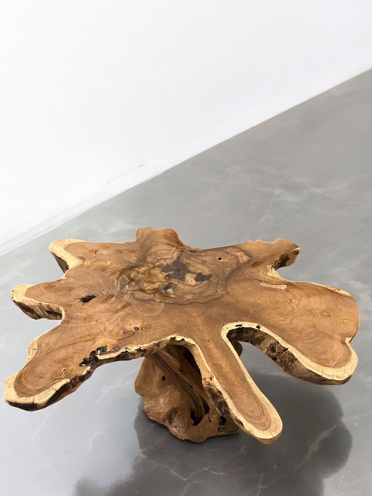 Teakroot Side End Coffee Table Live Edge