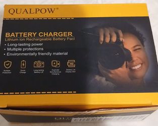 QUALPOW LP-E17 Batteries Dual Charger Set for Canon EOS Cameras