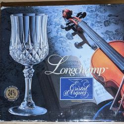 Cristal D'Arques Longchamp Crystal Wine Glasses Set of 4