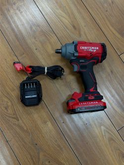 Craftsman CMCF921 V20 Brushless Cordless 2-Speed 1/2" Impact Wrench W/ Battery and Charger