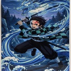 Anime Metal Print 8x10. 