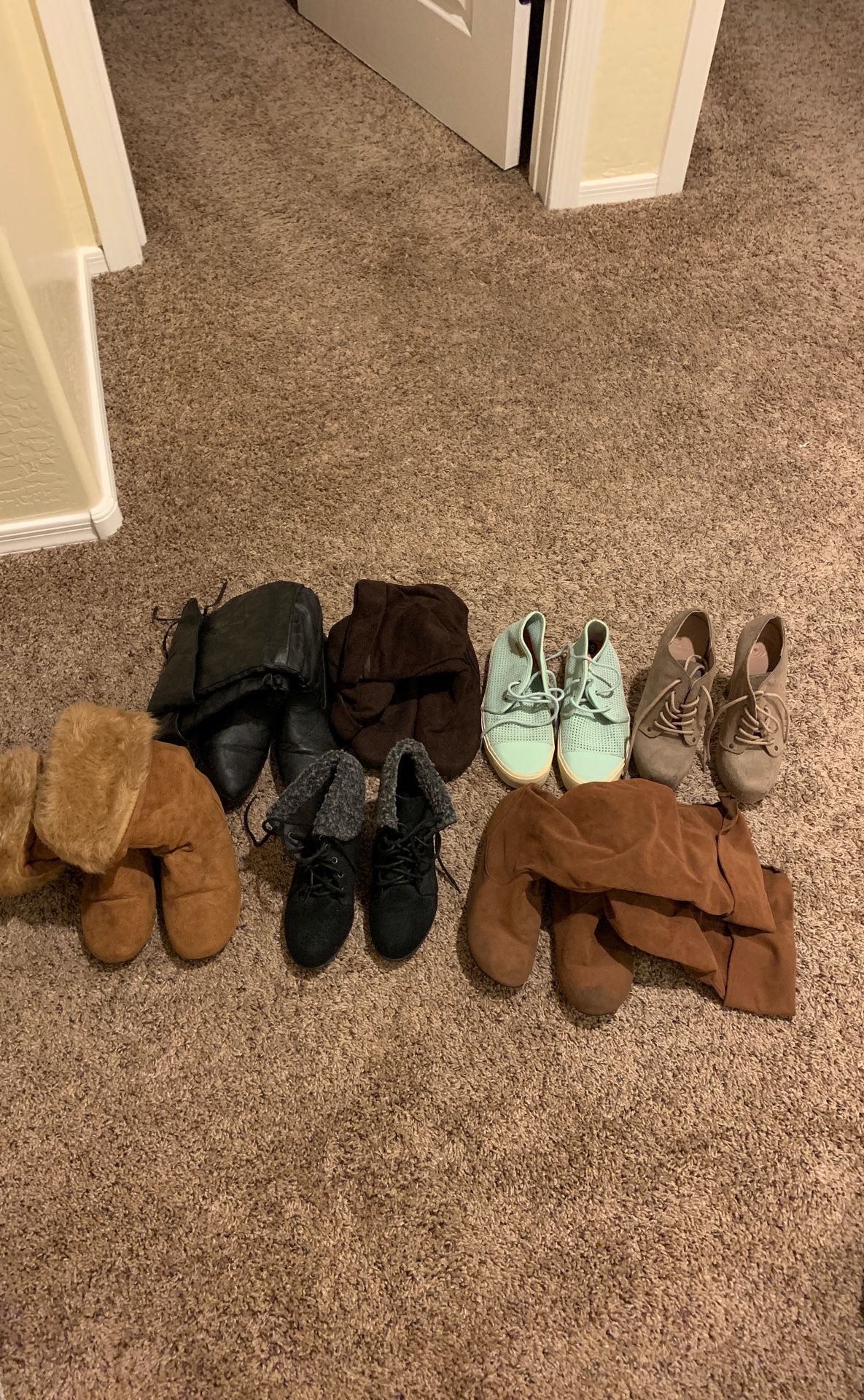 Vans, boots, heels size 5 and 5.5