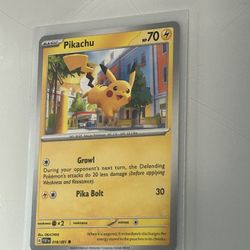 Pokemon Card Pikachu