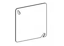 ORBIT - FLAT, 4” SQUARE (4S) BLANK COVER
