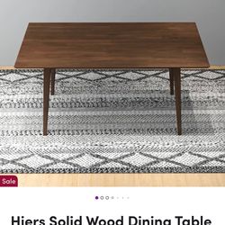 Dining table wood.