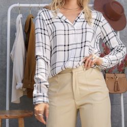 Plaid  shirt For Woman  Fall Vibes 🍂