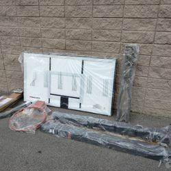 Goaliath 54 inch in ground basketball hoop, adjustable basketball court