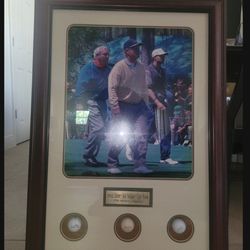 Framed golf Legends With Golf Balls Photo