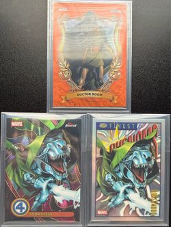 2026 Topps Finest FF  3  Lot Astonishing Doctor Doom Doomasaur Alex Ross AS-02