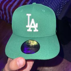 Green LA Dodgers Hat Size 7 &1/4