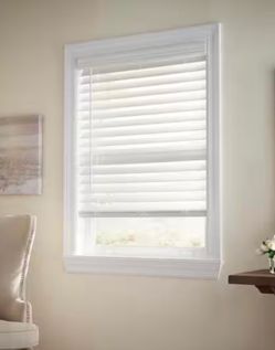 Blinds “Faux wood” new in box price starts at $35 and increases as size change