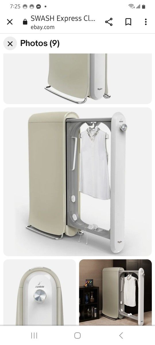 Whirlpool Express Clothing Care System (Model SFF1000CLN (Linen)