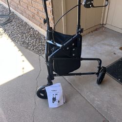 3-wheel Walker, New, Storage, Brakes, Foldable