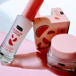 B'Pure Up Serum 1 FL. OZ./30 ML. and Glow Up Night Moisturizer 2 FL. OZ./60 ML. with Watermelon Extract and Niacinamide