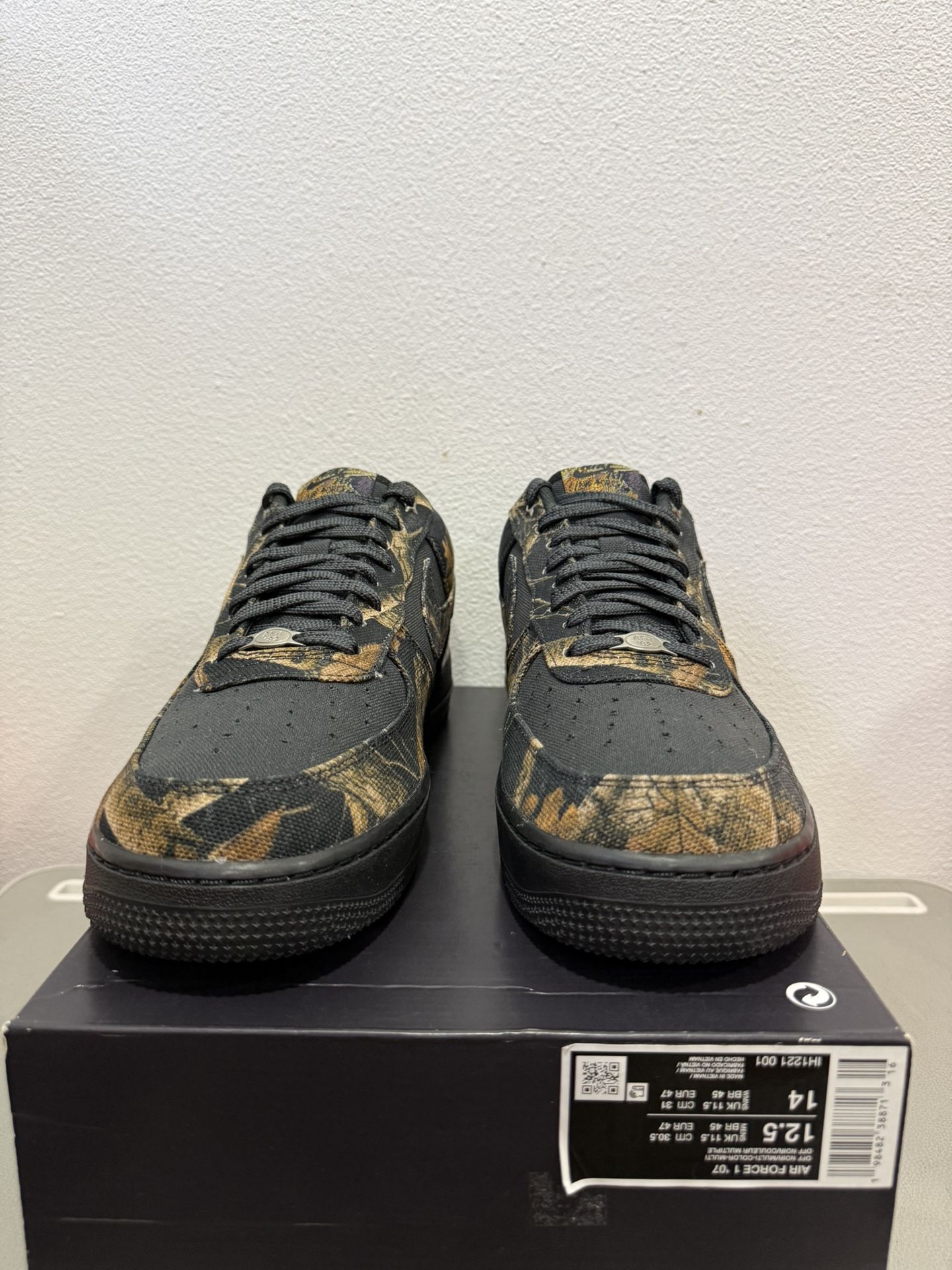Realtree x Nike Air Force 1 Low Black Camo IH1221-001 display picture 3