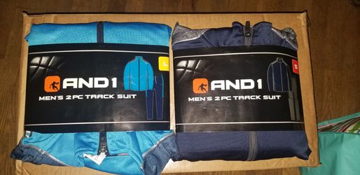 Mens size small and large track suits