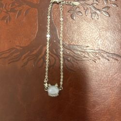 7” Adjustable To 8” Cat Bracelet 