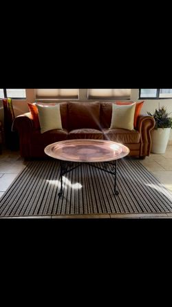 Large 40” Brass Coffee Table/Wall-hanging