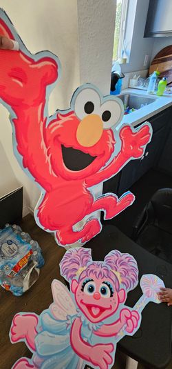 Sesame Street Elmo & Abby Cadabby Cardboard Cutouts