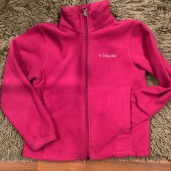 Girls Columbia Fleece Jacket  Size  6/7. Used  $22.00