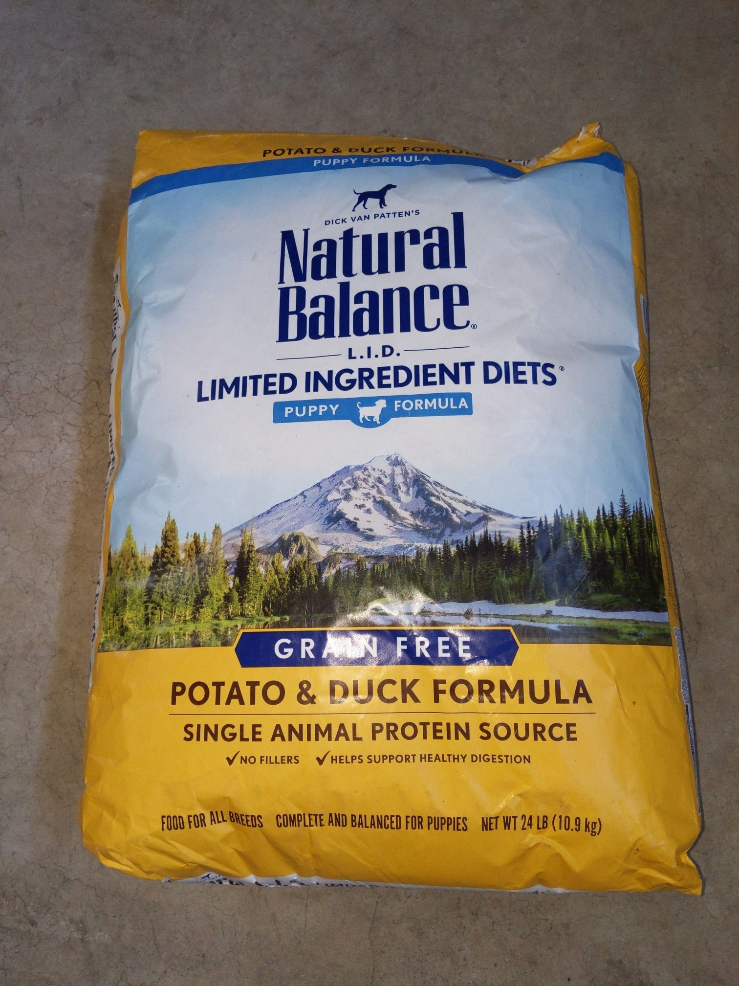 Natural Balance Grain Free Potato & Duck Formula for Puppies, 24 lbs.