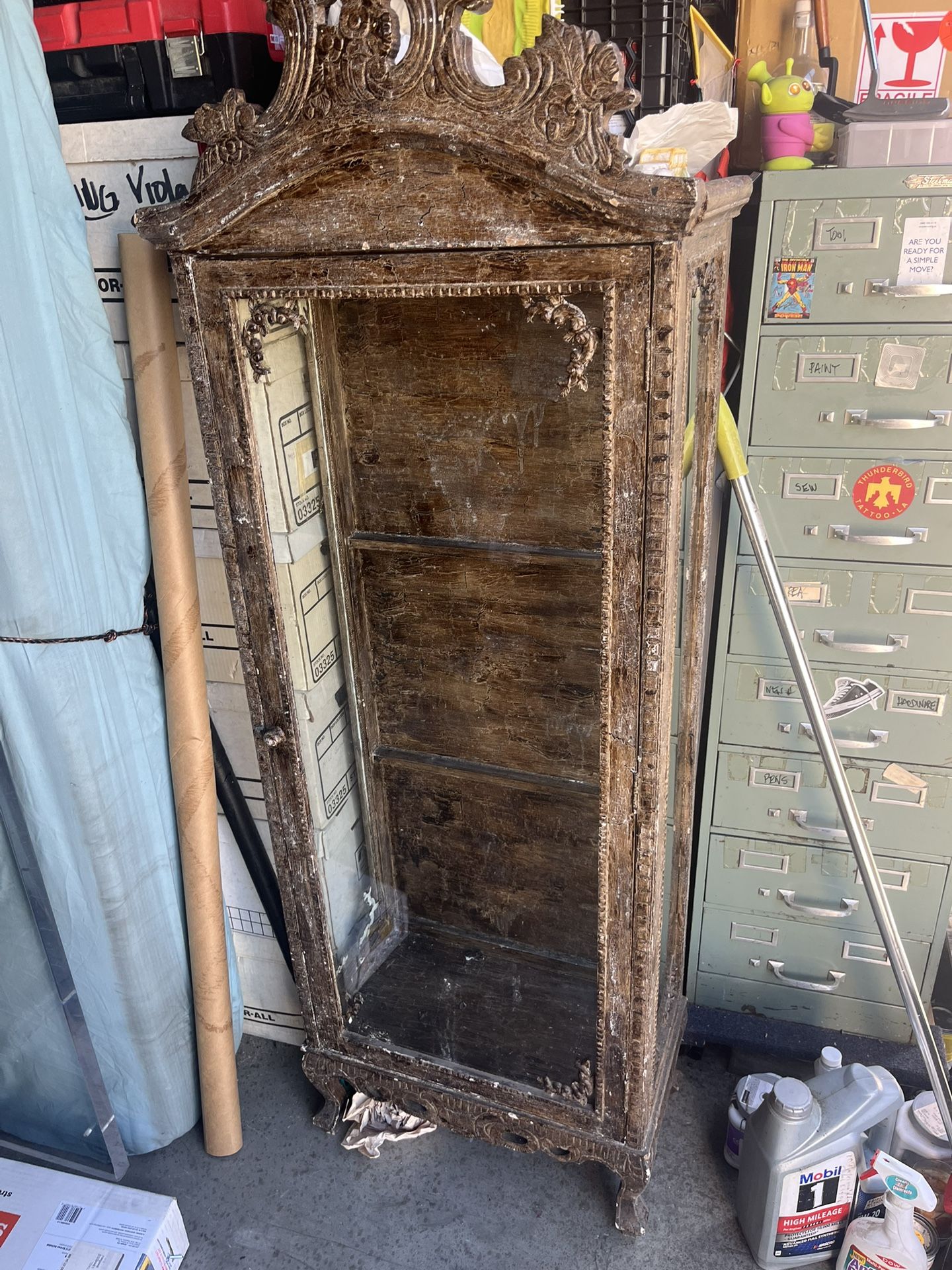 Antique European Display Cabinet