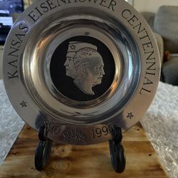 Vintage And Highly Collectible President Eisenhower Centennial 1(contact info removed). Limited Edition Plate # 12 of series.