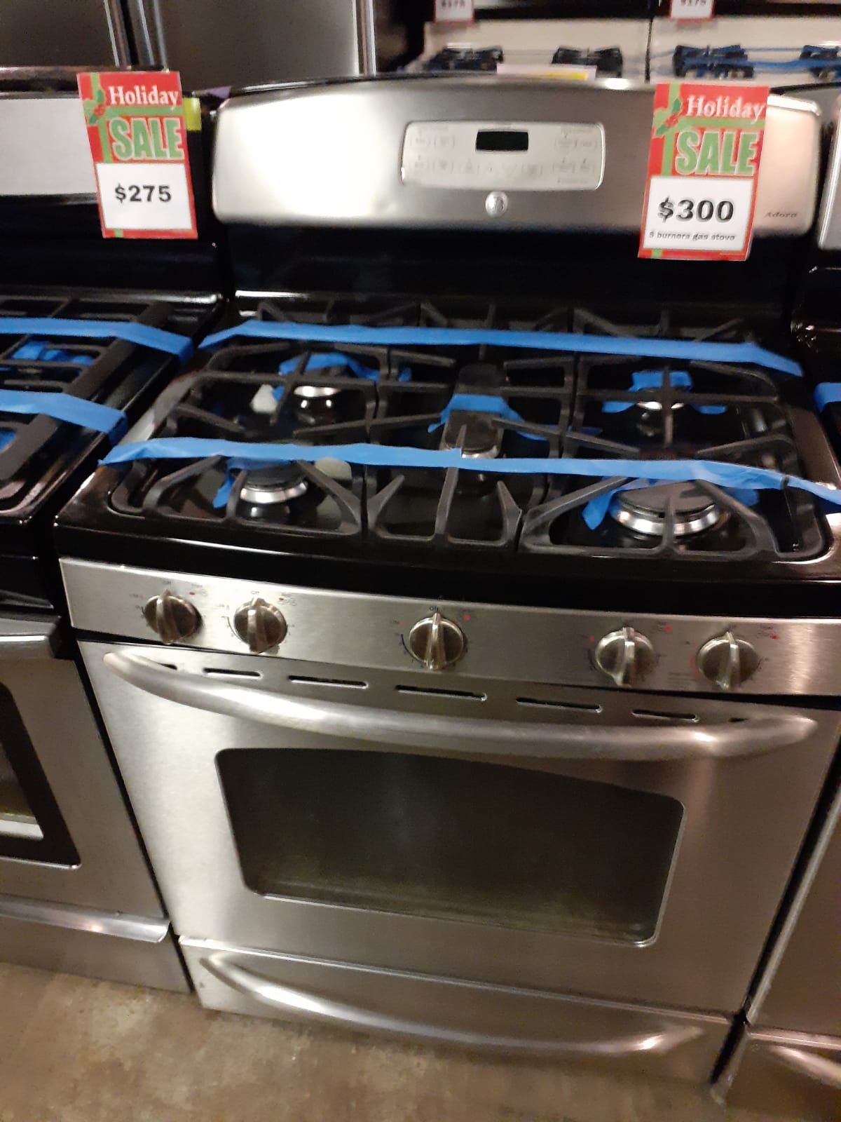 GE 5 Burnes gas stove stainless steel in excellent conditions with 4 months warranty