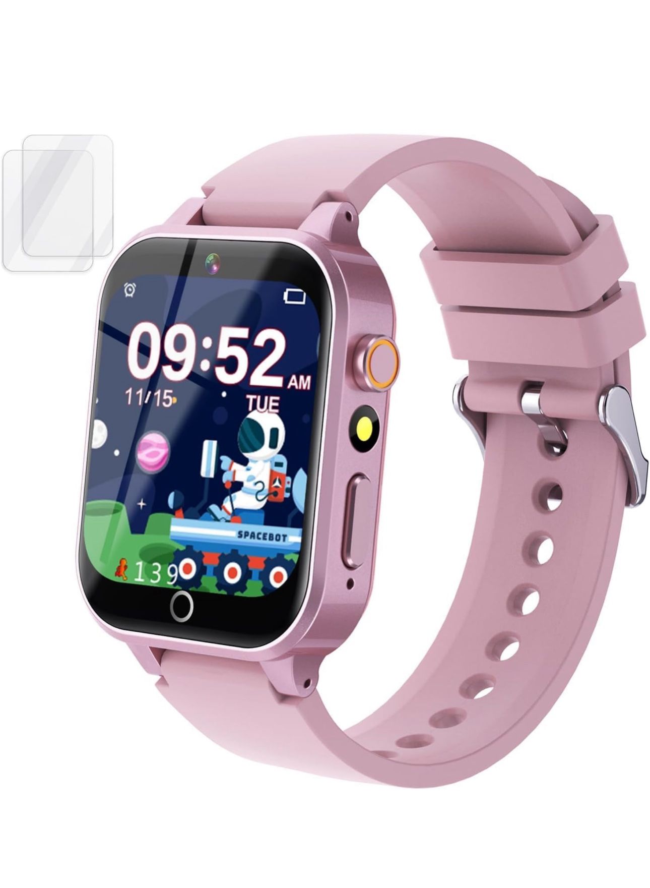 New  Kids Smart Watch Gift for Girls Age 5-12, 26 Games HD Touch Screen Watches with Video Camera Music Player Pedometer Flashlight 12/24 hr Education