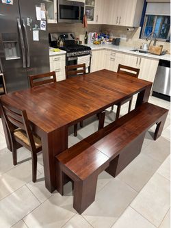 Transformer Table, Bench/Chairs and Coffee table ($5k value)