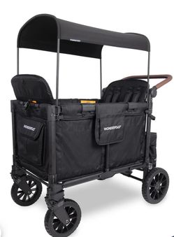 WonderFold W4 Luxe Pro (4 Seater) Stroller Wagon - Jet Black