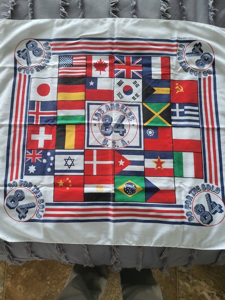 Vintage 1984 Los Angeles Olympics Bandana