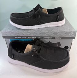 New Hurley Ojai Women's Black White Memory Foam Slip On Shoes