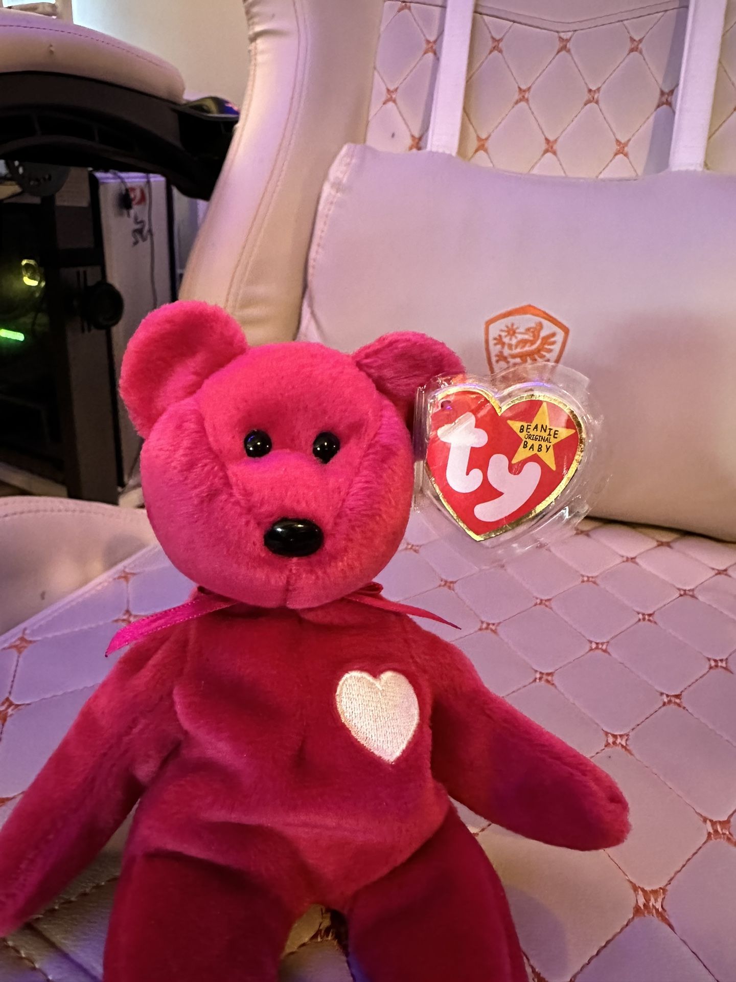 Rare Ty Valentina the Red Bear Beanie Baby