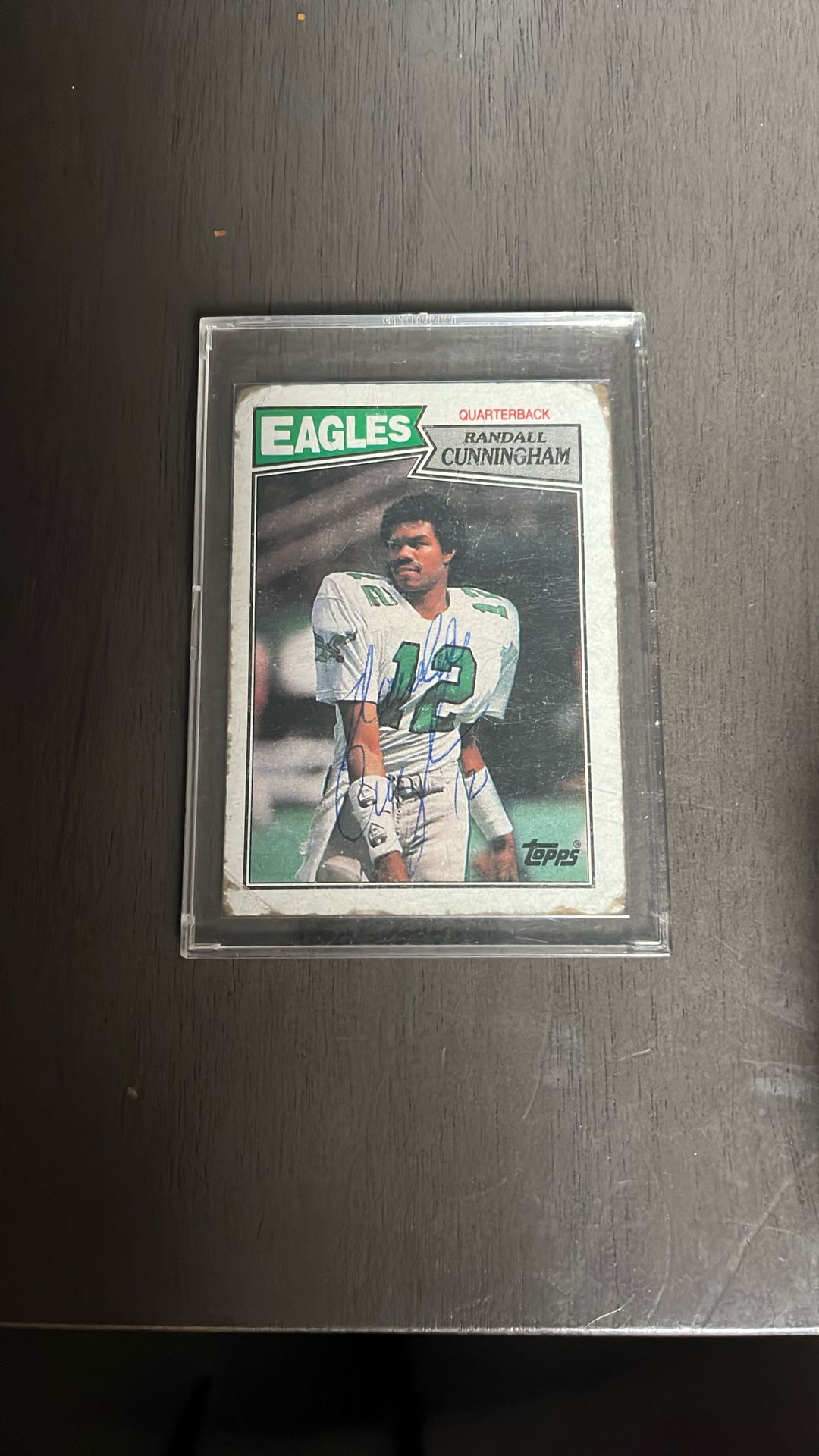 1987 Topps Randall Cunningham #296 RC Eagles AUTOGRAPHED