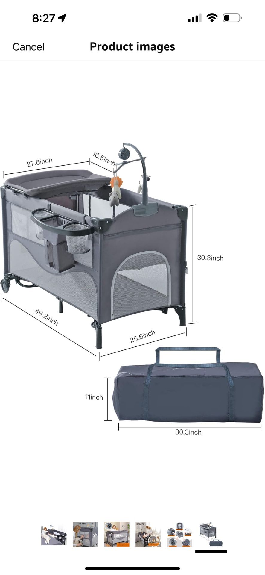 5 In 1 Baby Bassinet  Bedside Crib,Pack And Play Bedside