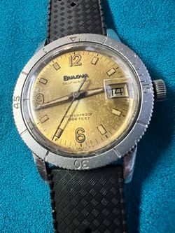 Vintage 1965 Bulova 666 Feet Diver – 11ALACD Movement – Tropical Patina Dial