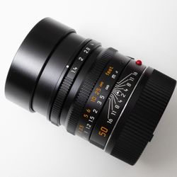 Leica 50mm 1.4 Summilux ASPH Black Lens M #11891