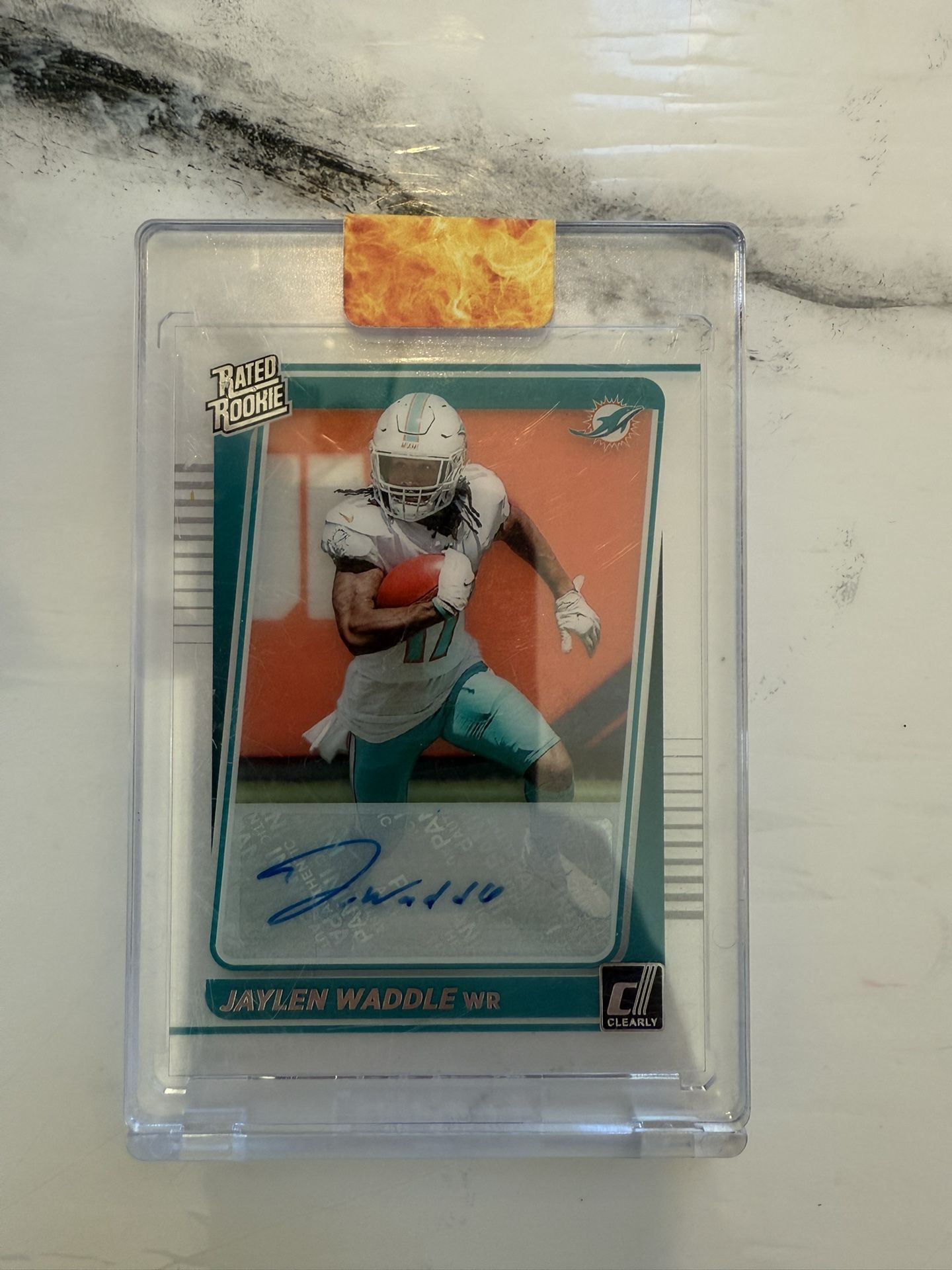 Jalen Waddle On Card Auto Rated Rookie
