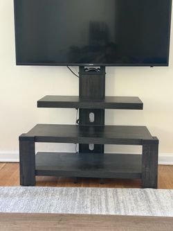 3-Shelf Television Stand With Floater Mount