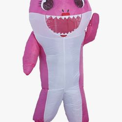 Baby Shark Inflatable Costume-Pink