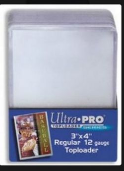 Regular size card toploader pack of 25 Ultra Pro sports