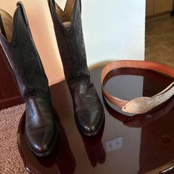 Boots and belt