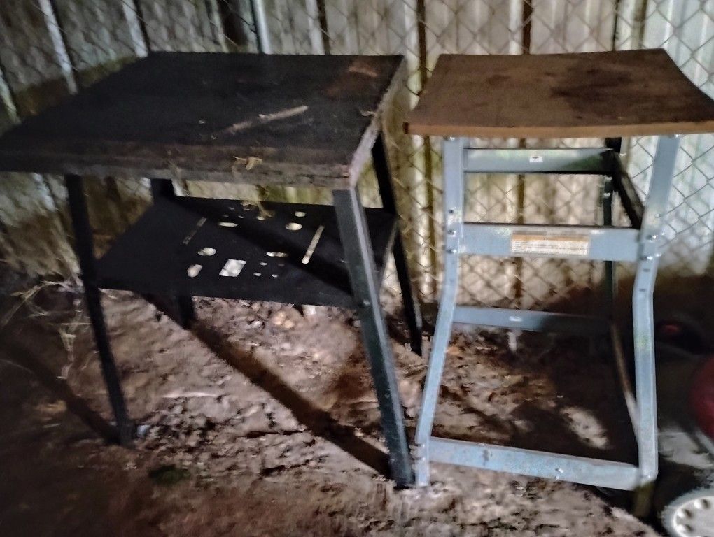 (2) Sturdy Work Tables