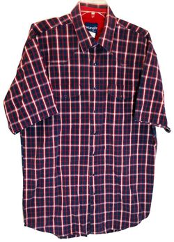 Vintage Wrangler Men's Button-Front Shirt Size Large