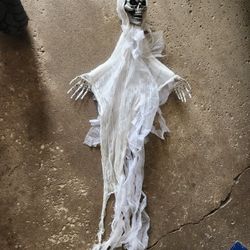 Skeleton hanging 