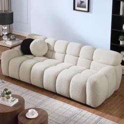 Boucle Sofa for Living Room, Cloud Couch