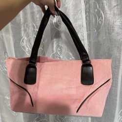 Pink Vintage Corduroy Bag